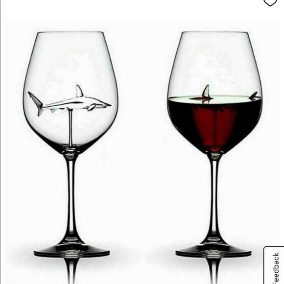 Other - Shark wine glasses
